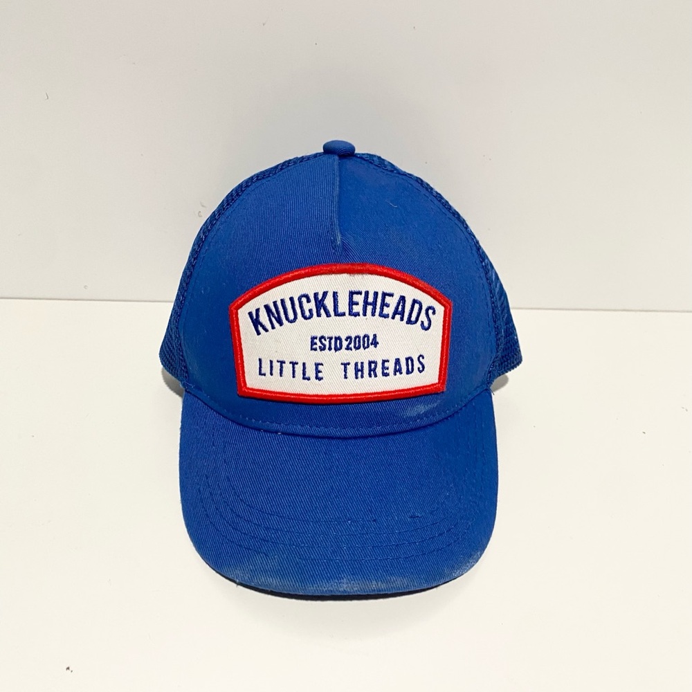 Knuckleheads Blue Trucker Hat Little Threads Boys XS‎
